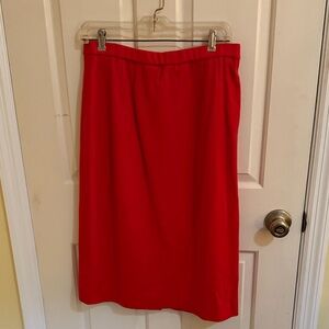 Chic Red Midi Skirt for Women
